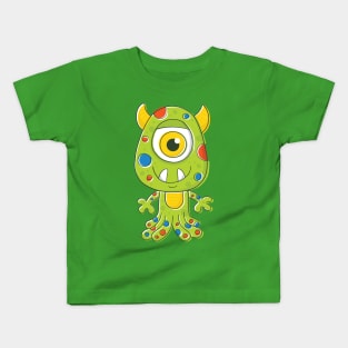 One-eyed Alien Monster Kids T-Shirt